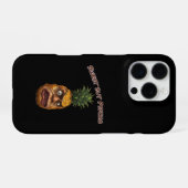 Süße aber psycho Pineapple iPhone Hülle (Rückseite (Horizontal))