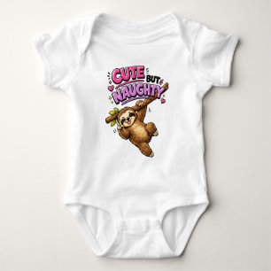 Süße aber unartige Faultier Baby Strampler