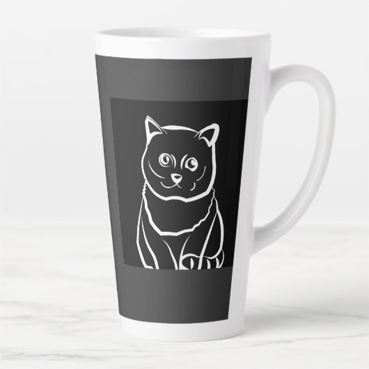 Süße aber verfluchte Katze Milchtasse (Rechts)