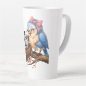Süße Abschieds-Vogel-Latte-Tasse Milchtasse (Rechte Ecke)