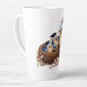 Süße Abschieds-Vogel-Latte-Tasse Milchtasse (Linke Ecke)