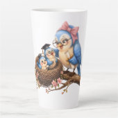 Süße Abschieds-Vogel-Latte-Tasse Milchtasse (Vorderseite)