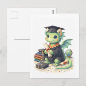 Süße Abschluss-Drache-Postkarte Postkarte (Vorne/Hinten)