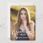 Süße Abschluss-Party Einladung des Skript-| (Vorderseite)