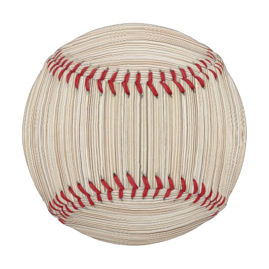 Süße abstrakte braune Linien Gestaltung Baseball (Rückseite)