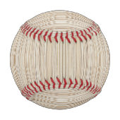 Süße abstrakte braune Linien Gestaltung Baseball (Vorderseite)