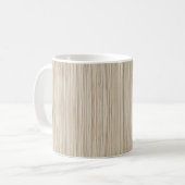 Süße abstrakte braune Liniendesign Kaffeetasse (Vorderseite Links)