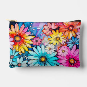 Süße abstrakte Gänseblümchen-Kunst Zubehörtasche