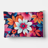 Süße Accessoire-Tasche mit Blumenmuster Zubehörtasche (Rückseite)