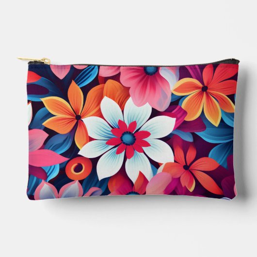 Süße Accessoire-Tasche mit Blumenmuster Zubehörtasche (Vorderseite)