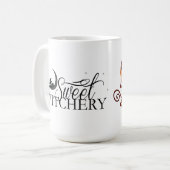 Süße Affe-Furzen der Witchery-Gewohnheits-| Kaffeetasse (Vorderseite Links)