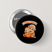 Süße Affe Schlag Baby Affe Team Schlag Button (Vorne & Hinten)