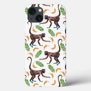 Süße Affen, die Bananen jonglieren iPhone 13 Hülle
