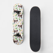 Süße Affen, die Bananen jonglieren Skateboard (Vorderseite)