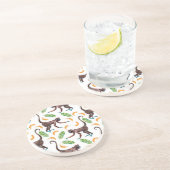 Süße Affen, die Bananen jonglieren Untersetzer (Seite)