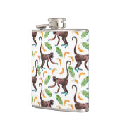 Süße Affen, die Bananen schuggeln Flachmann (Links)