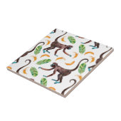 Süße Affen, die Bananen schuggeln Fliese (Seite)