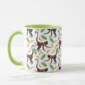 Süße Affen, die Bananen schuggeln Tasse (Links)