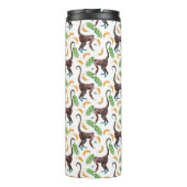 Süße Affen, die Monogramm der Bananen-| jonglieren Thermosbecher (Rückseite)