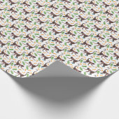 Süße Affen juggling Bananen Geschenkpapier (Ecke)