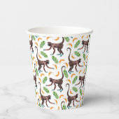 Süße Affen juggling Bananen Pappbecher (Rückseite)