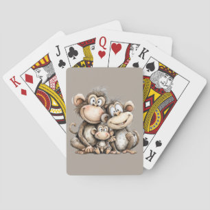 Süße Affen  Spielkarten