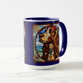 Süße Afghan Hound Kaffeetasse (VorderseiteRechts)