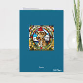 Süße Airedale-Weihnachtskarte Feiertagskarte (Rückseite)