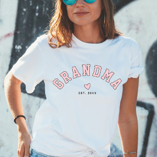 Süße akademische rosafarbene Oma individuelles Jah T-Shirt