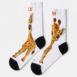 Süße aktive Baby-Tier-Kollektion Giraffe Socken