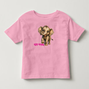 Süße aktive Baby-Tier-Sammlung - Elefant Kleinkind T-shirt