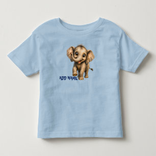Süße aktive Baby-Tier-Sammlung - Elefant Kleinkind T-shirt