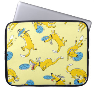 Süße Aktivität Hunde vintage nahtloses Muster. Doo Laptopschutzhülle