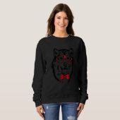 Süße Alaskan Malamute-Mutterhündin Sweatshirt (Vorne ganz)