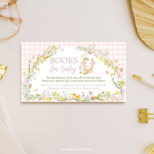Süße Alberne Gans Blumen Baby Shower Bücher Für Ba Begleitkarte