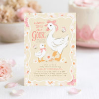 Süße alberne Gans rosa Schleife Mädchen Baby Showe