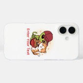 Süße Alien-Katzen-Ramen Kawaii-Kunst Case-Mate iPhone Hülle (Rückseite (Horizontal))