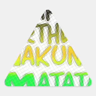 Süße Alles Gute zum Geburtstag Hakuna Matata Öko-I Dreieckiger Aufkleber