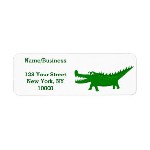 Süße Alligator-Zeichnung Personalisiert