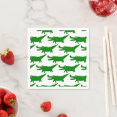 Süße Alligator-Zeichnung Serviette (Beispiel)