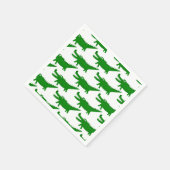 Süße Alligator-Zeichnung Serviette (Ecke)