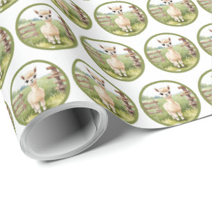 Süße Alpakababy-Geschenkverpackungspapier Geschenkpapier