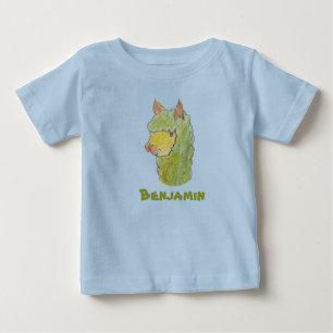 Süße Alpakagesichtskunst Baby T-shirt