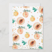 Süße als Pfirsich dreht zwei Einladung (Rückseite)