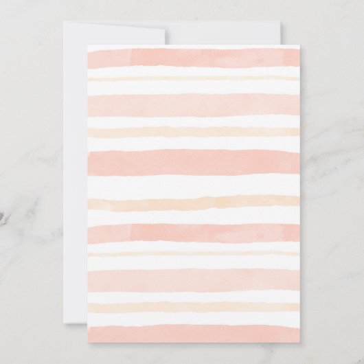 Süße als Pfirsichgold Einladung (Rückseite)