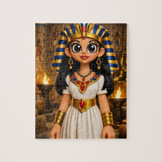 Süße altägyptische Cartoonfigur Puzzle (Vertikal)
