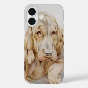 Süße alte Bloodhounds, Welpen von EJ Detmold iPhone 16 Hülle