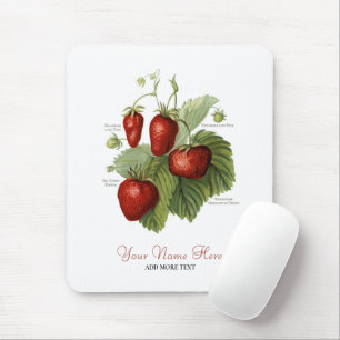 Süße alte Erdbeersorten Fügen Sie Ihren Namen hinz Mousepad