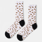Süße Ameisen Muster Socken (Linkes Detail)