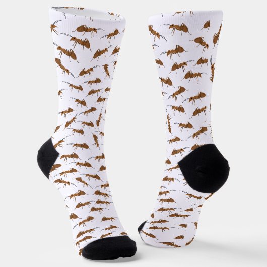 Süße Ameisen Muster Socken (Gewinkelt)